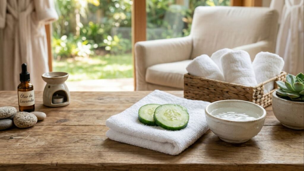 O que acontece se você usar compressa de pepino nos olhos por 5 minutos logo cedo