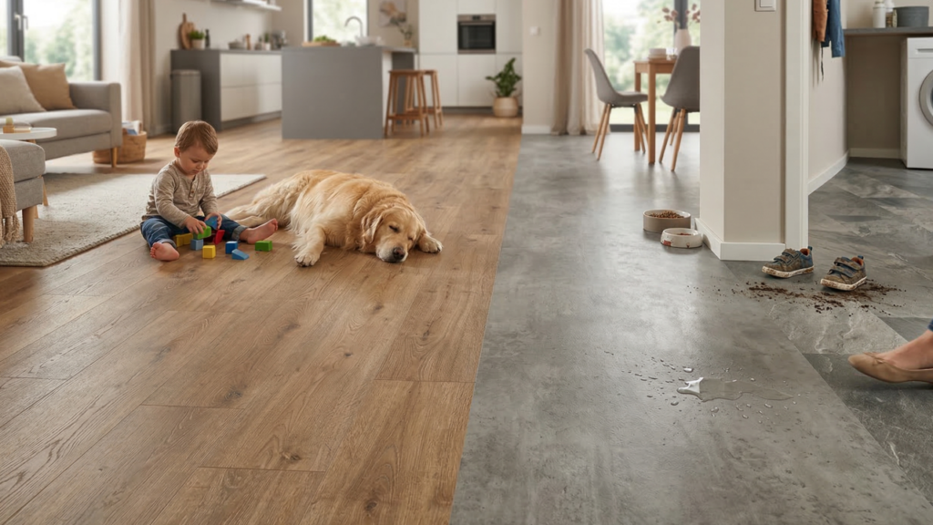 Nem laminado, nem porcelanato: esse piso virou uma escolha prática e confortável para a casa