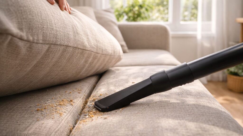 4 maneiras fáceis de remover manchas e realizar a limpeza do seu sofá