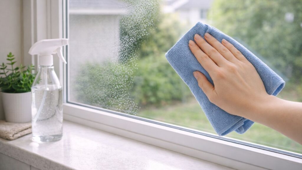 Nunca mais sofra com manchas usando esse limpador de vidros caseiro com álcool e vinagre potente