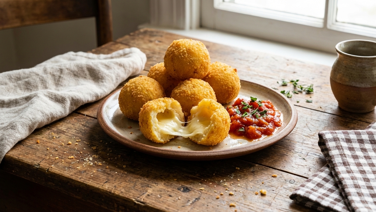 Amasse a mandioca, recheie com queijo e faça um bolinho crocante perfeito para lanche ou petisco