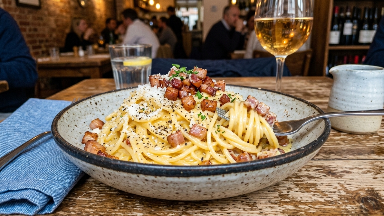 Misture macarrão, ovos e queijo na ordem certa e tenha um carbonara cremoso perfeito
