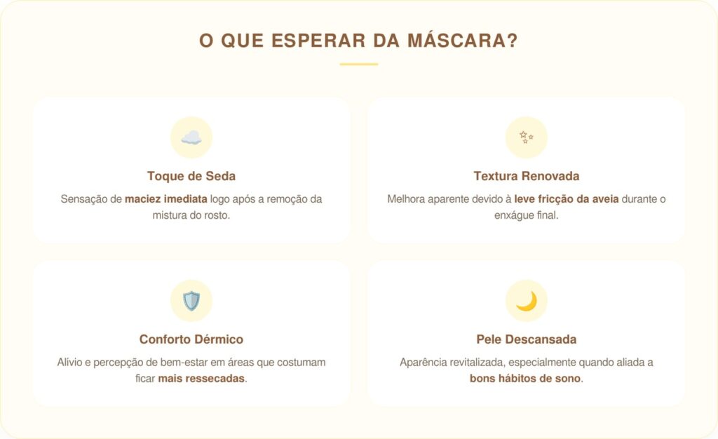 Máscara rápida de banana madura e aveia para aplicar enquanto prepara o café da manhã