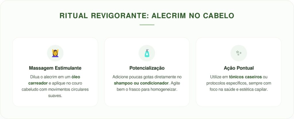 3 maneiras de usar óleo de alecrim para queda de cabelo