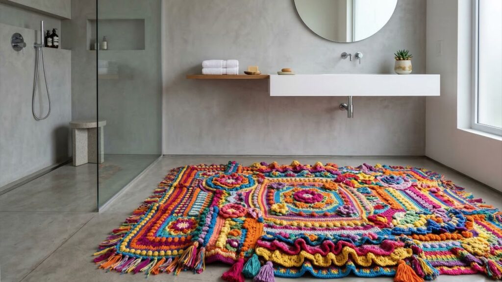 Jogo de banheiro em crochê ainda vale a pena? Veja quando ele valoriza a decoração