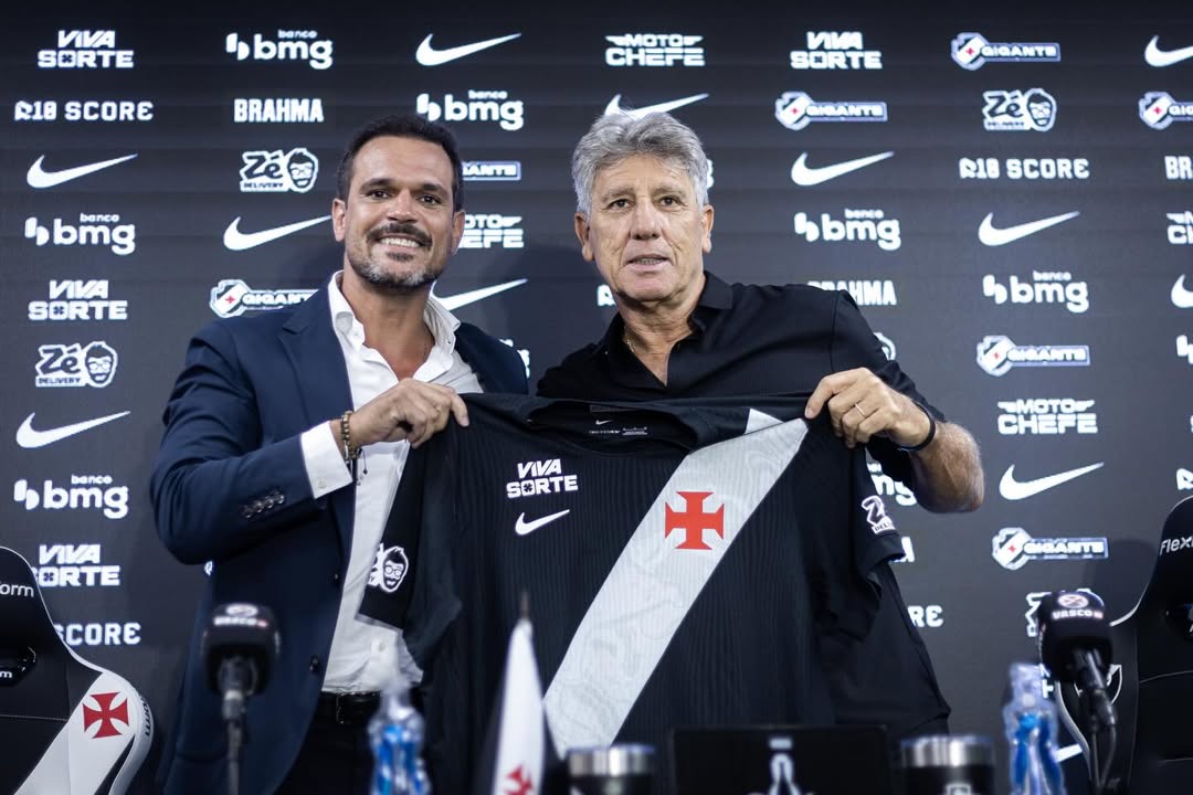 Renato Gaúcho apresentado pelo Vasco da Gama (Foto: Matheus Lima/Vasco)