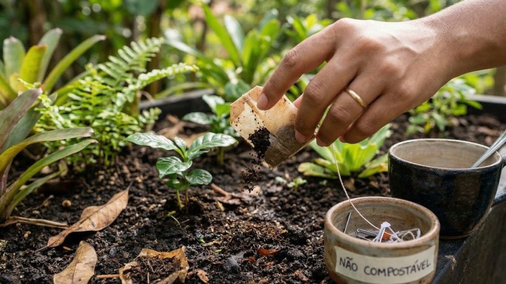 Não jogue fora o sachê de chá usado: 5 utilidades simples que podem fazer diferença na casa e nas plantas