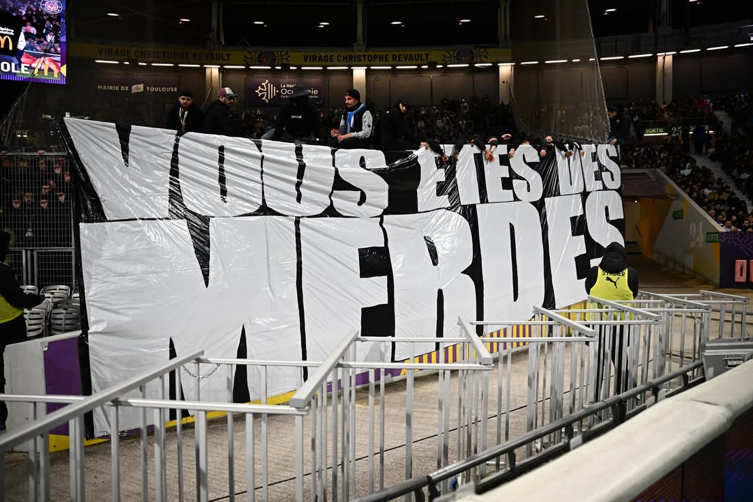 Torcida do Olympique de Marseille (Foto: Pierre Lahalle/L'Équipe)