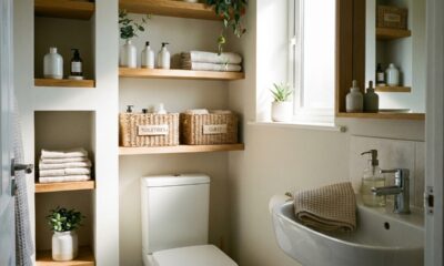 Como deixar o banheiro pequeno com cara de super organizado usando apenas ajustes rápidos