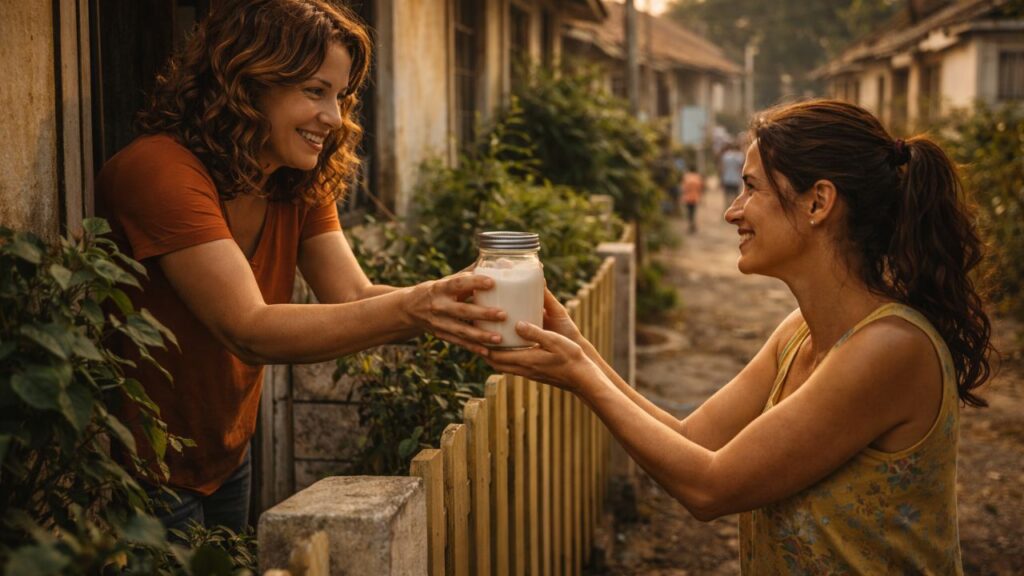 Quando emprestar açúcar para o vizinho era algo normal