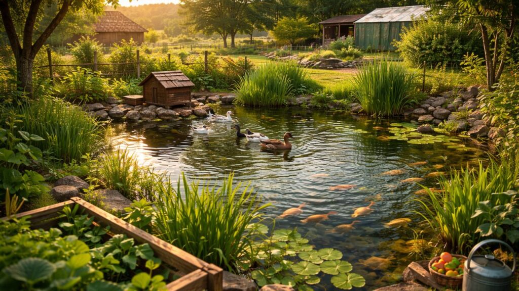 Um modelo milenar que unia peixes plantas e equilíbrio natural