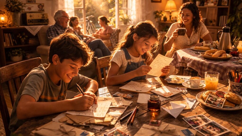 Bilhetes dobrados guardavam sentimentos que não cabiam em poucas palavras