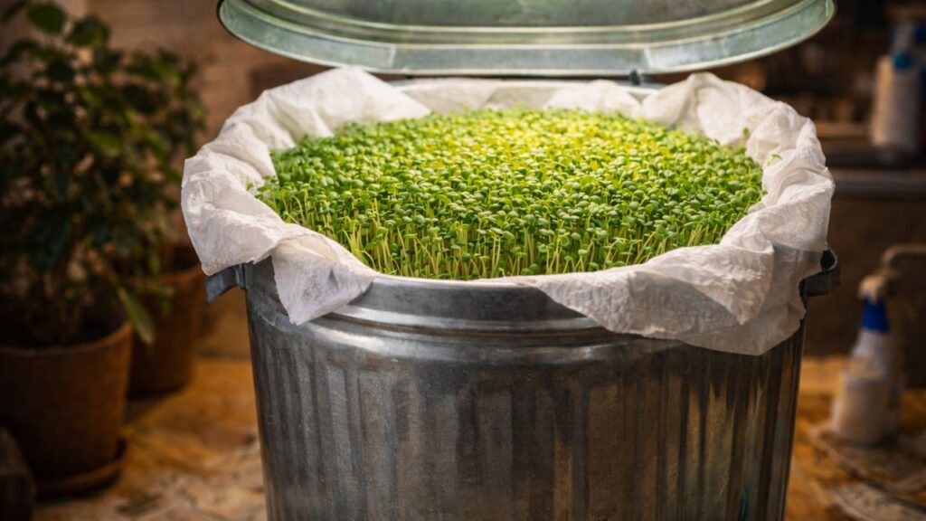 Em apenas 5 minutos ele montou uma horta que não para de produzir