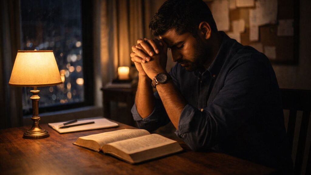 Versículo do dia com Tiago 1:5 que lembra onde buscar sabedoria antes de decidir