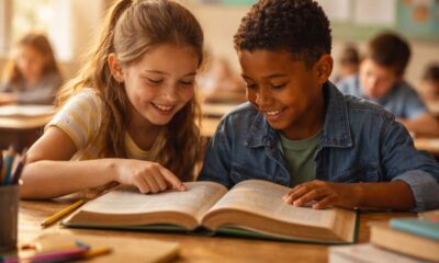 Como era estudar em um tempo mais simples dividindo livro com colega