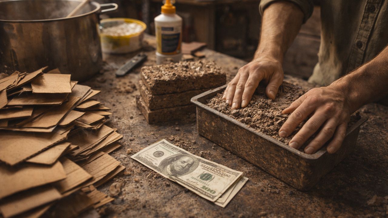 Como transformar caixas de papelão em material útil usando água quente