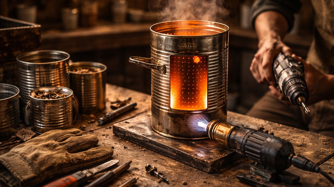 Como reutilizar latas velhas em um projeto prático feito em casa