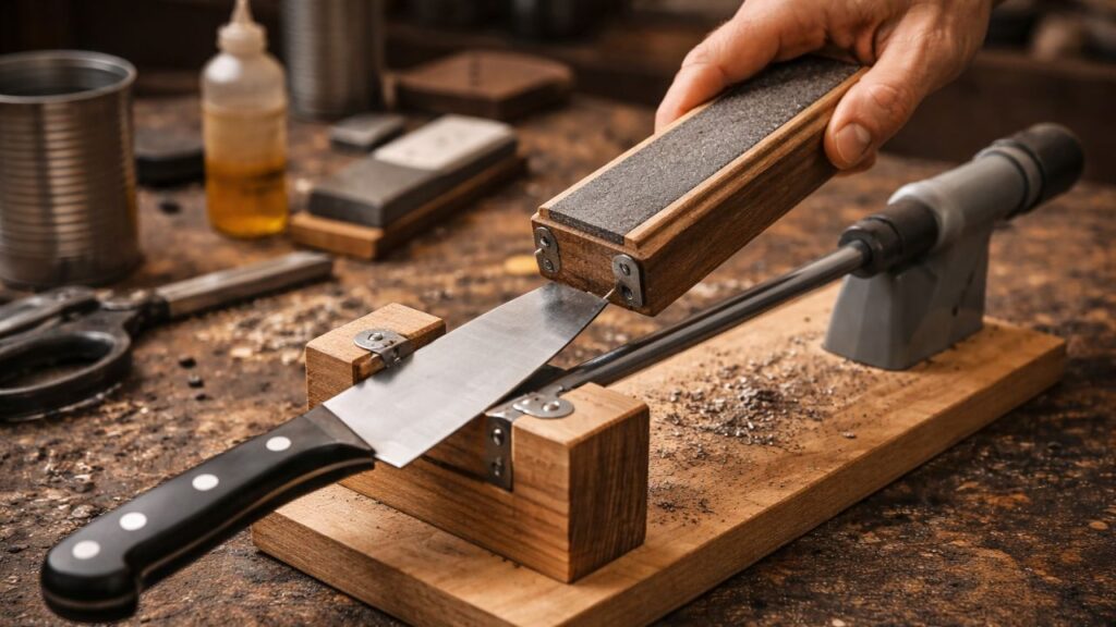 Pare de usar facas cegas: uma ferramenta simples pode recuperar o fio em minutos