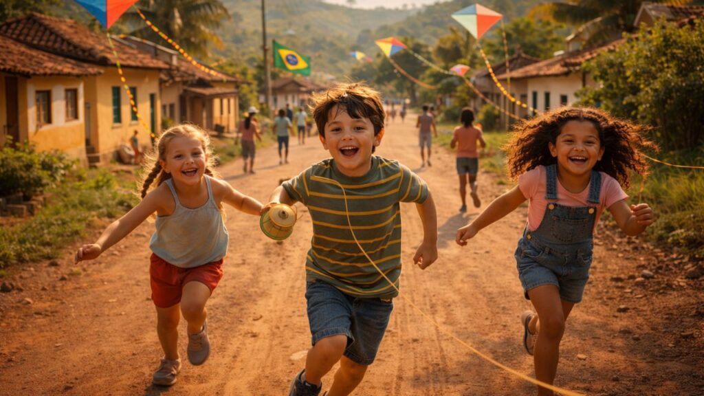 Quando soltar pipa em grupo transformava a rua em diversão