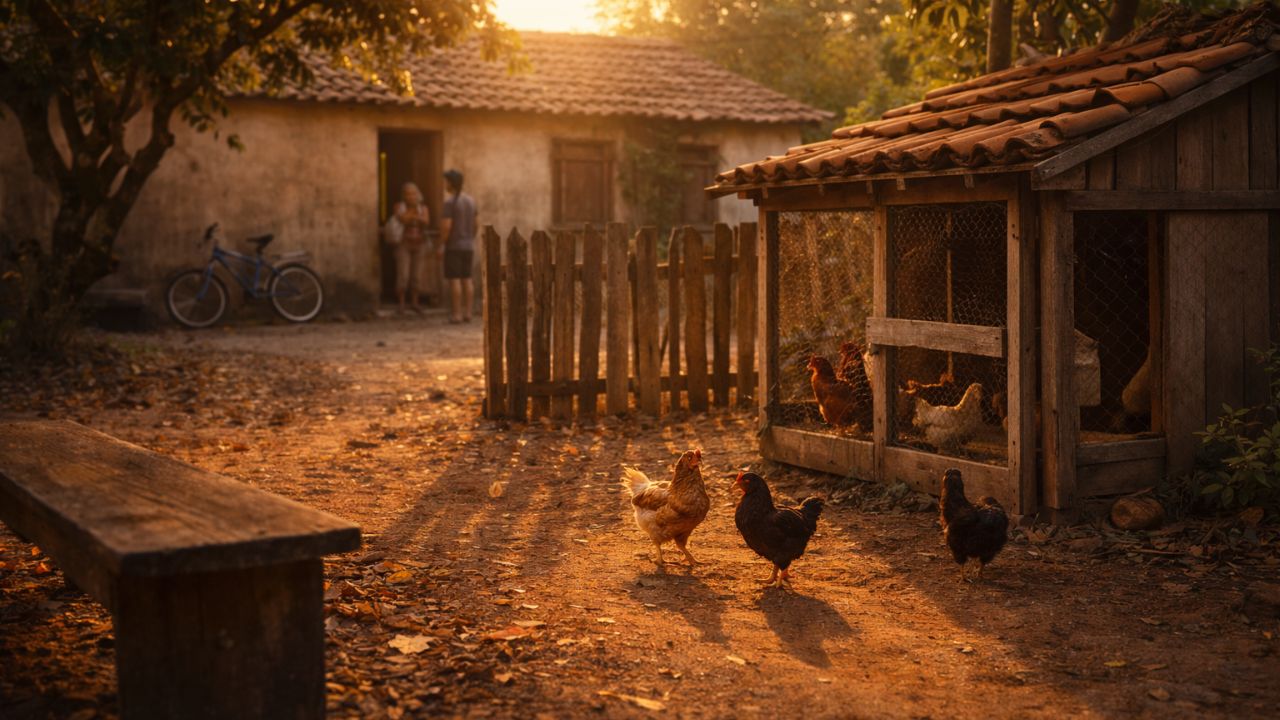Há 50 anos quase todo quintal tinha um galinheiro em casa