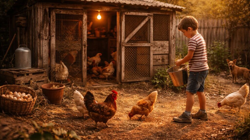 Há 50 anos quase todo quintal tinha um galinheiro em casa