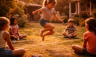 Quem viveu essa época lembra de pular elástico na rua com os amigos