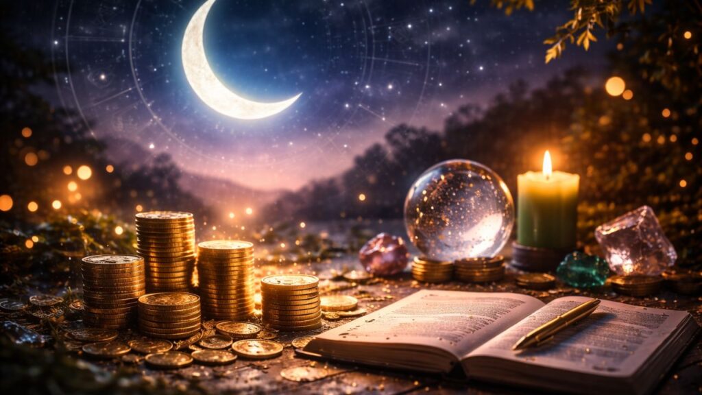 Como a Lua Crescente influencia decisões ligadas ao dinheiro e mexe com seu signo hoje