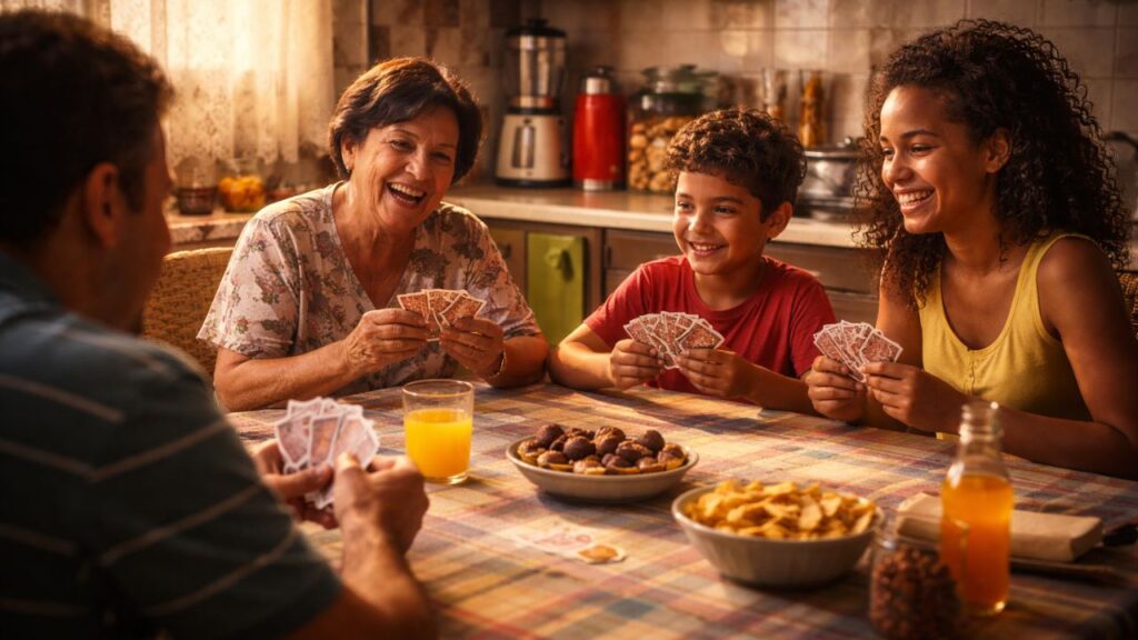 Jogos que juntavam crianças e adultos na mesa da cozinha e viravam lembrança para a vida toda