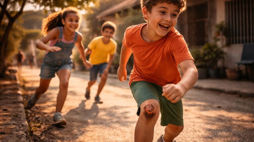Se você lembra disso, sua infância foi raiz e brincar até machucar o joelho era normal