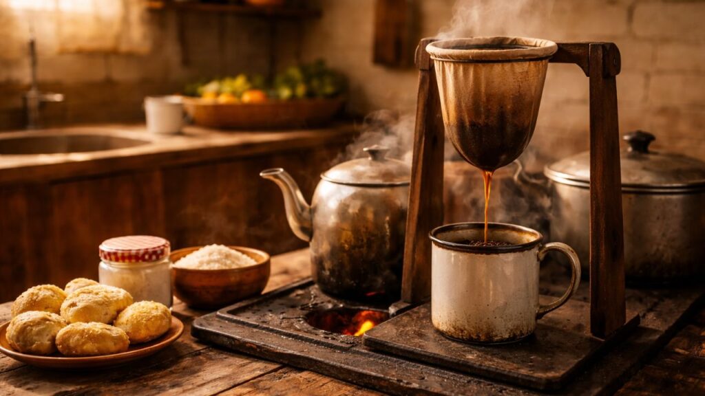 Coisas simples da cozinha que todo mundo conhecia e faziam o café ter outro sabor em casa