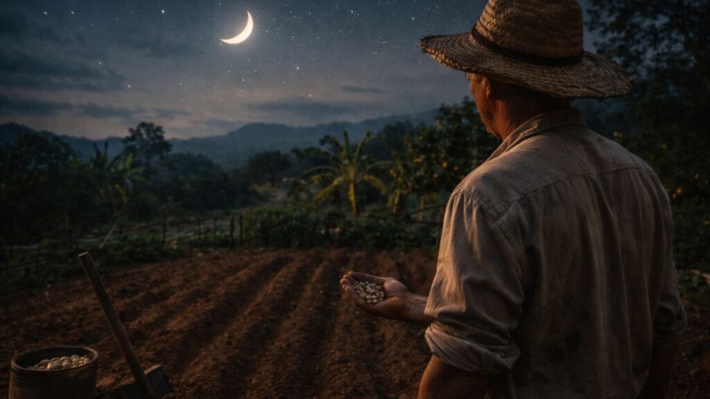 Plantar pela lua no interior era um costume antigo que guiava decisões na roça e no quintal