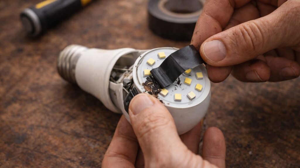 Milhões de pessoas ignoram esse detalhe e acabam jogando fora lâmpadas LED antes da hora