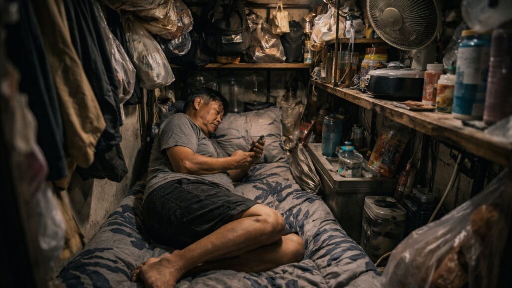 A vida nos apartamentos-caixão de Hong Kong, onde 1,5 m² viram casa e chocam o mundo