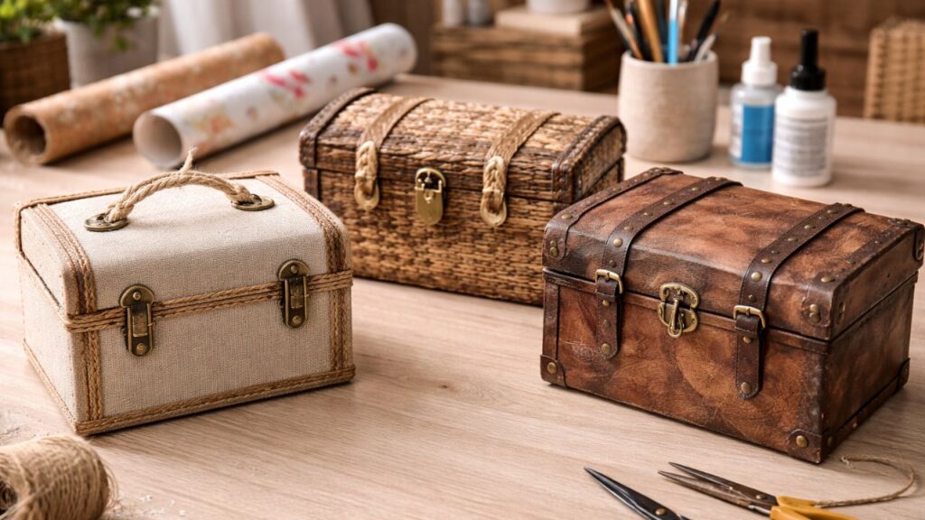 O que dá para fazer com caixas de sapato usadas pode surpreender quem gosta de decorar gastando pouco