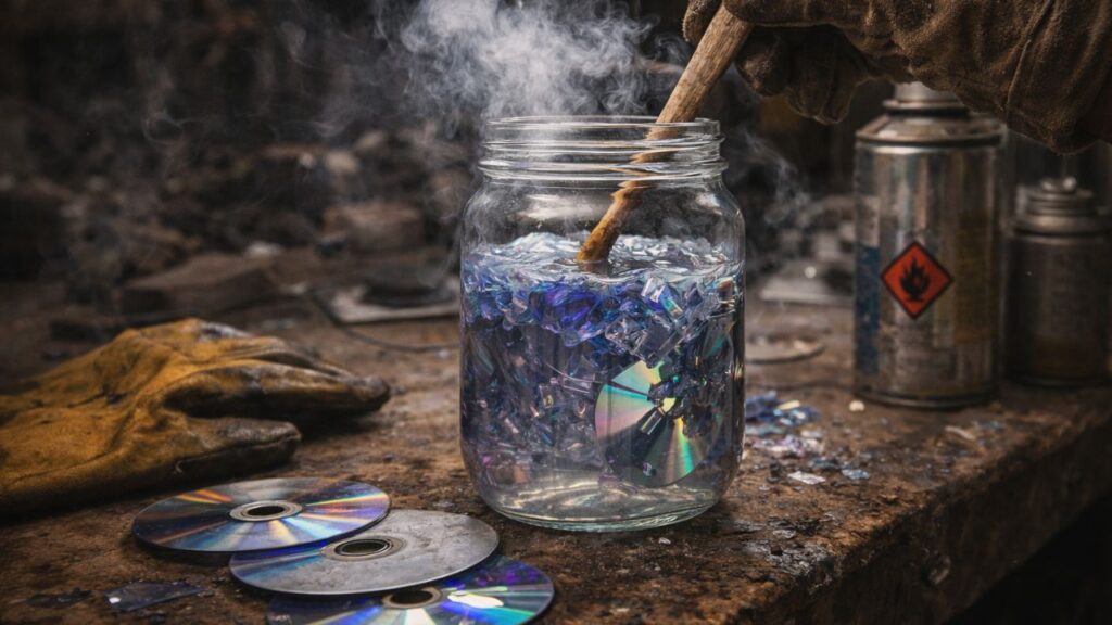 CDs antigos e esquecidos podem surpreender quando entram em uma ideia de reaproveitamento criativo