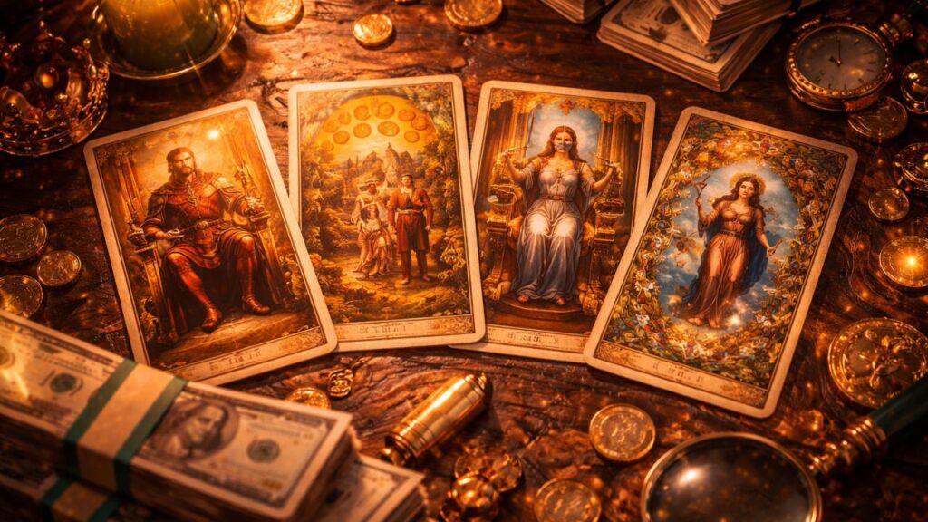 As 4 cartas do tarot que indicam crescimento financeiro gradual e uma fase mais estável
