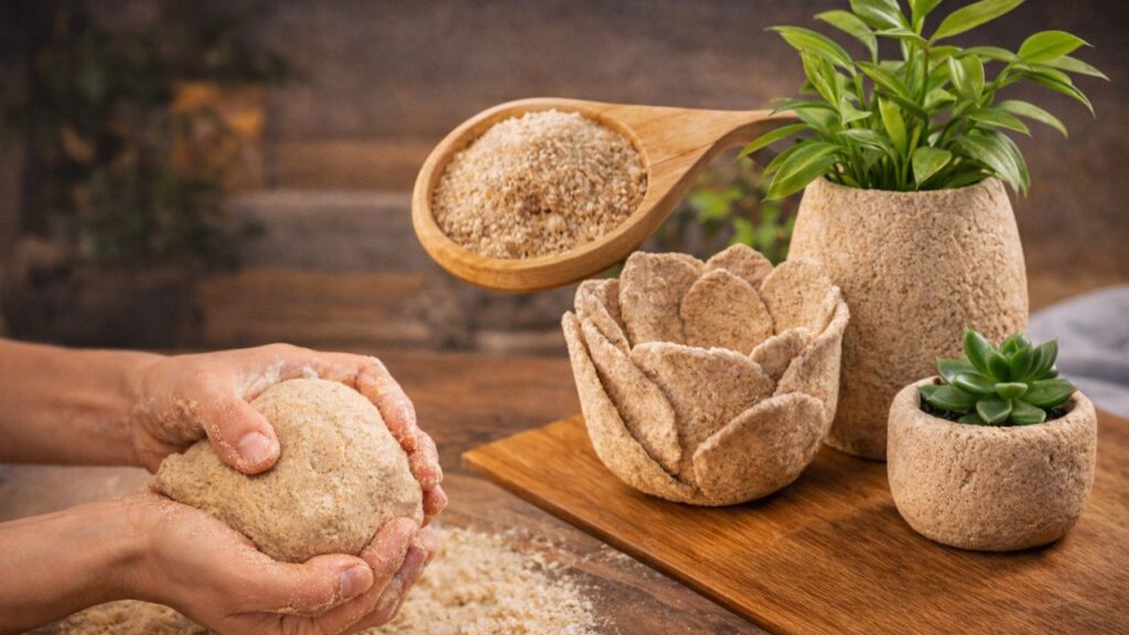 Essa massa de serragem simples de preparar pode render peças decorativas firmes e cheias de charme