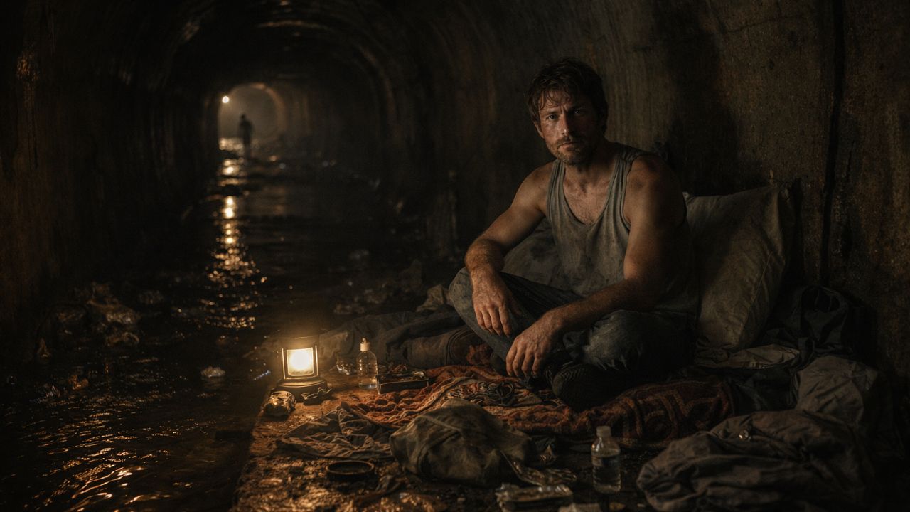 Debaixo de Las Vegas existe um mundo oculto onde viver significa temer a água e a escuridão