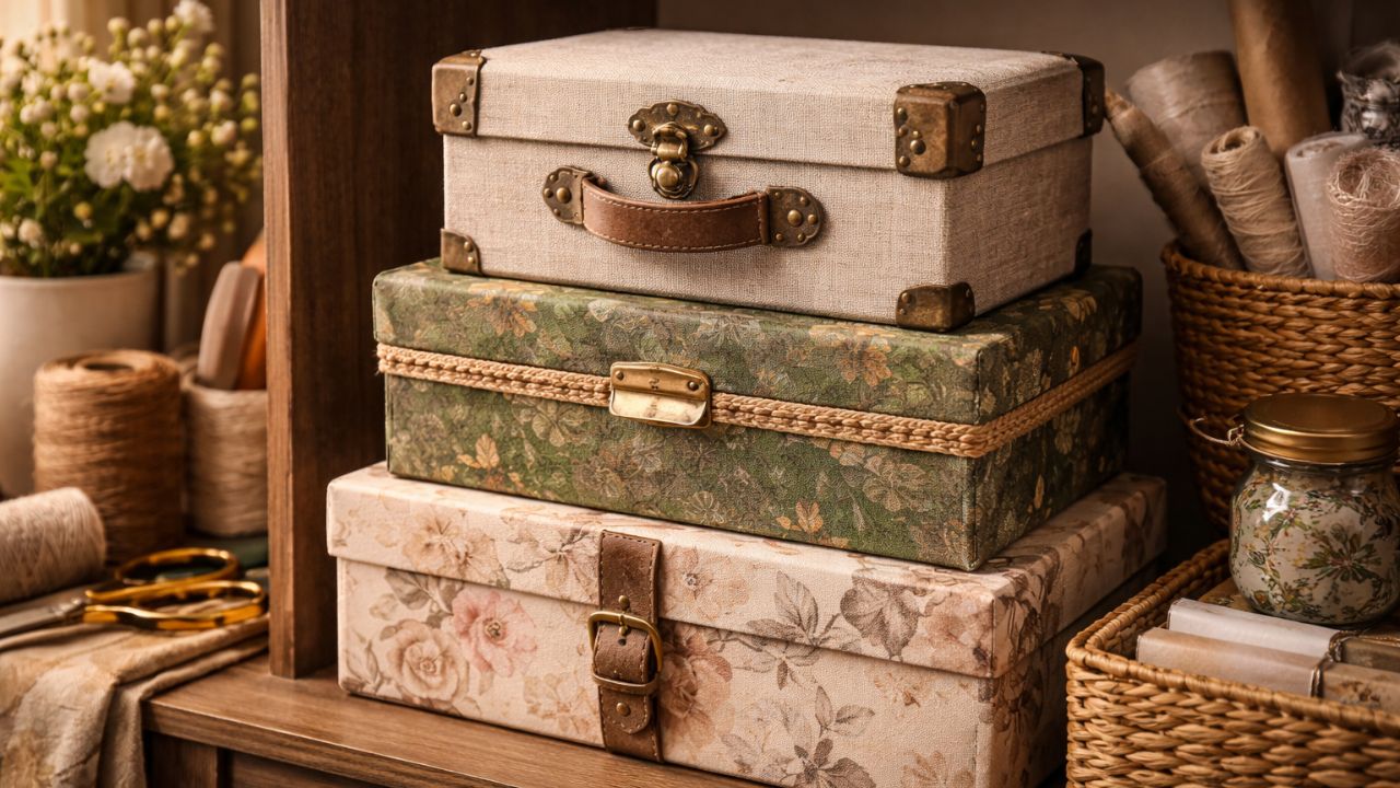 O que dá para fazer com caixas de sapato usadas pode surpreender quem gosta de decorar gastando pouco