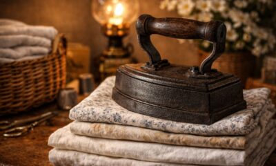 Esses itens antigos da casa faziam parte da rotina, e o ferro pesado ainda desperta saudade boa
