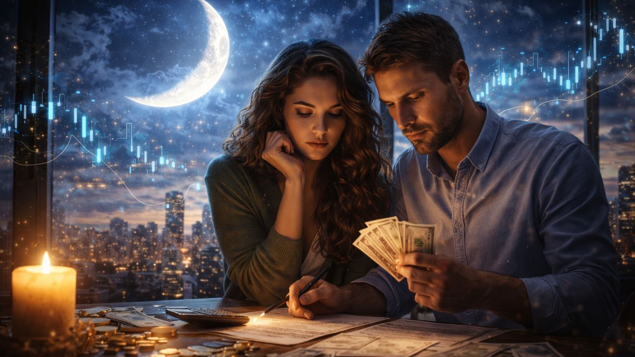 Como a Lua Crescente pode influenciar decisões ligadas ao dinheiro e crescimento financeiro
