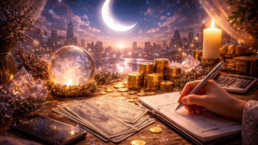 Como a Lua Crescente pode influenciar decisões ligadas ao dinheiro e crescimento financeiro
