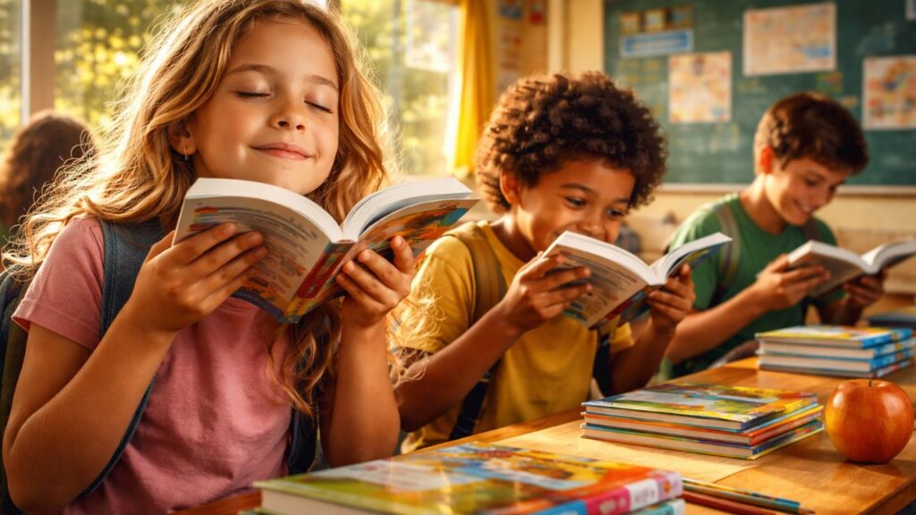 O cheiro de livro novo marcava o começo das aulas e ficava guardado na memória