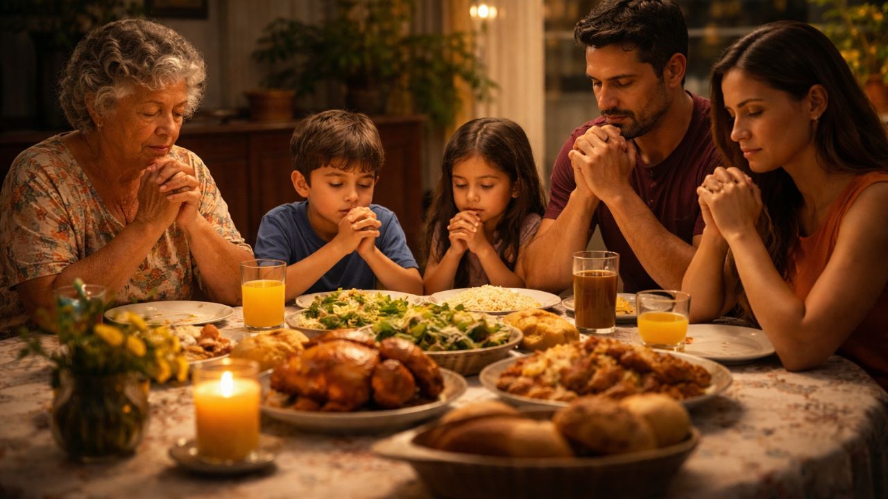 Rezar em família era um costume simples que deixava a casa mais unida e acolhedora
