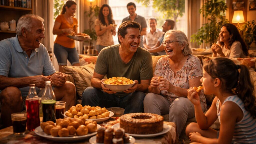 Reuniões em família que hoje fazem falta e deixavam a casa cheia de vida e barulho bom