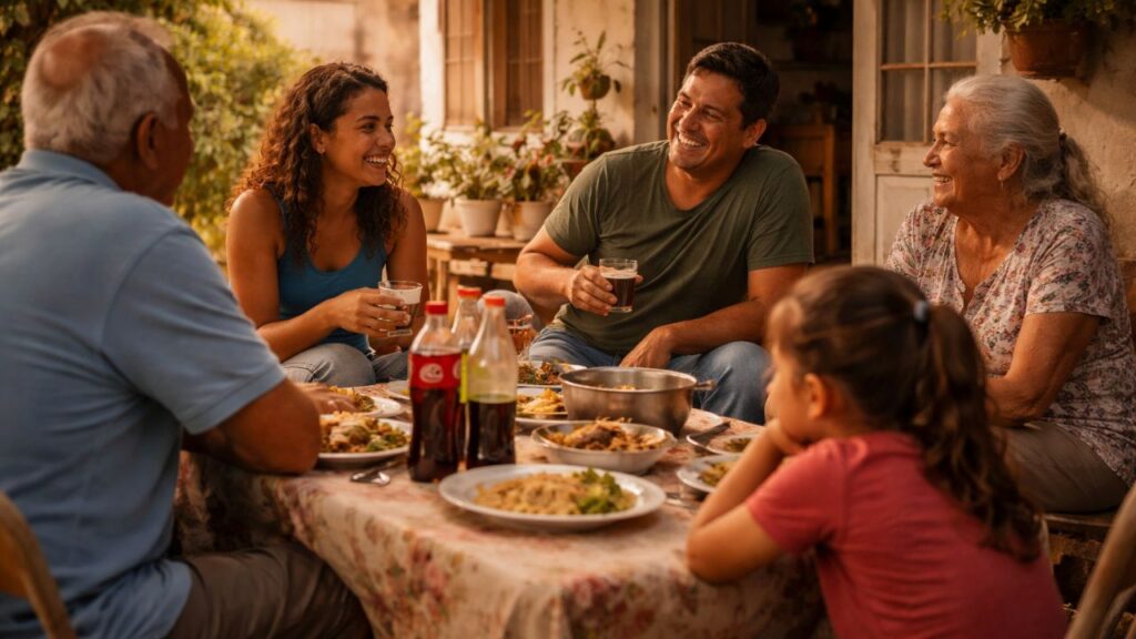 Coisas simples como a conversa depois do almoço mostram como a rotina tinha outro sabor