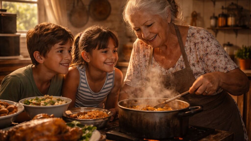 O cheiro da comida da avó era daquelas coisas simples que deixavam tudo mais bonito