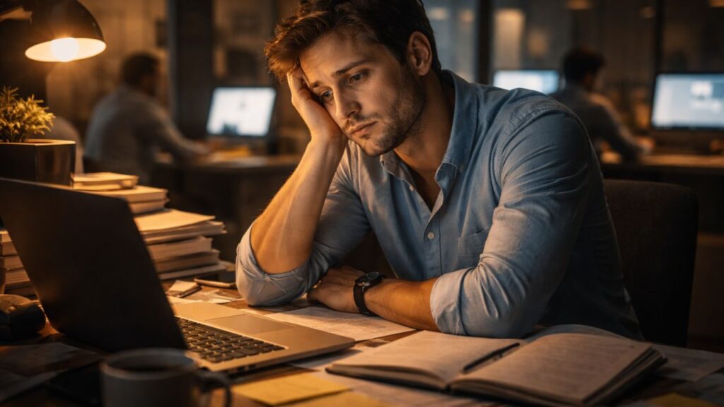 O que significa se sentir vazio mesmo estando ocupado, segundo a psicologia