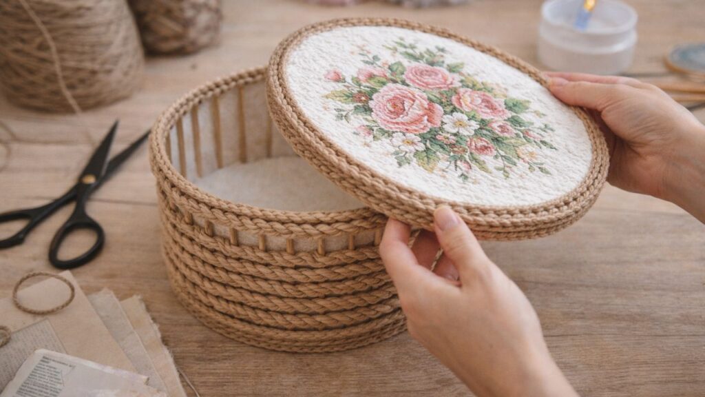 Como fazer uma cesta linda com materiais baratos e ganhar dinheiro com artesanato