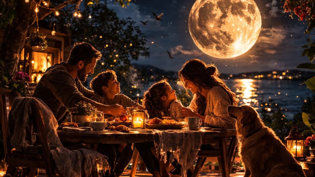Como a Lua Cheia pode influenciar decisões ligadas à família